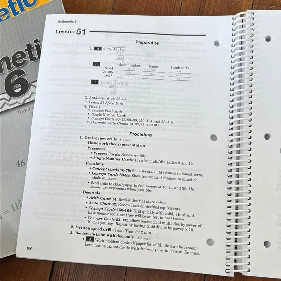 Abeka Arithmetic 6 Homeschool Set - Picture 2 of 5